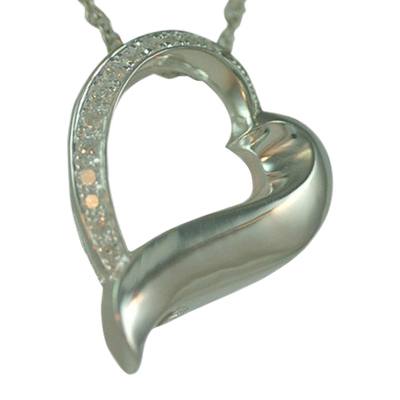 Slider Stone Heart Keepsake Pendant III